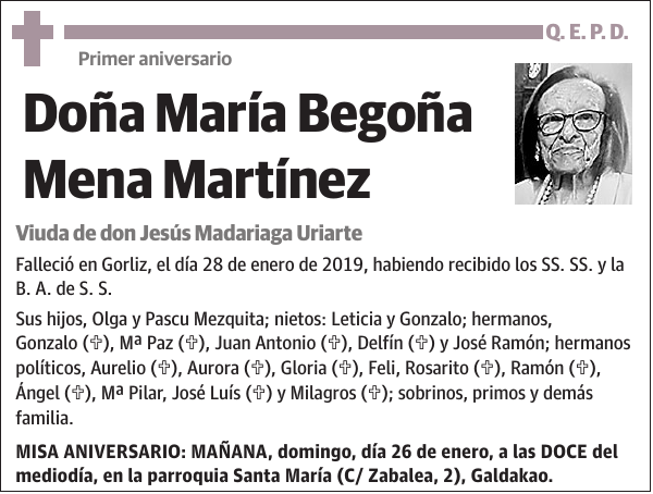 María Begoña Mena Martínez