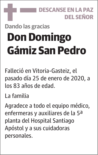 Domingo Gámiz San Pedro