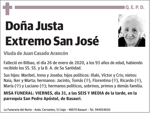 Justa Extremo San José