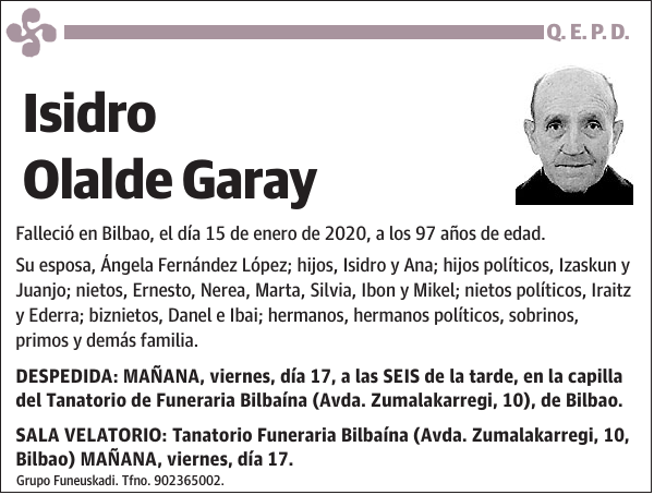 Isidro Olalde Garay