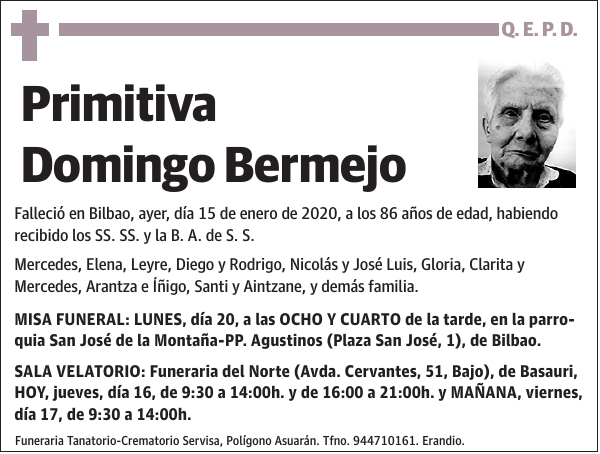 Primitiva Domingo Bermejo