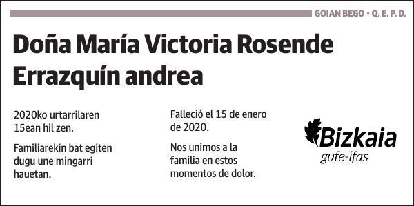 María Victoria Rosende Errazquín