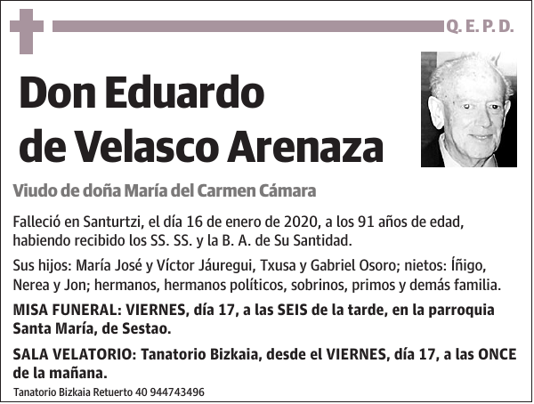 Eduardo de Velasco Arenaza