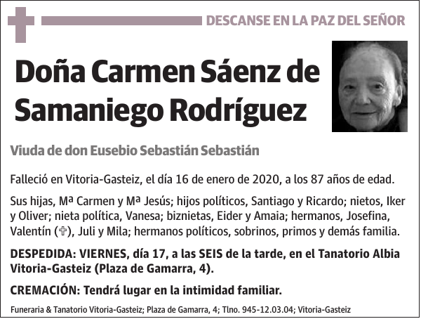 Carmen Sáenz de Samaniego Rodríguez