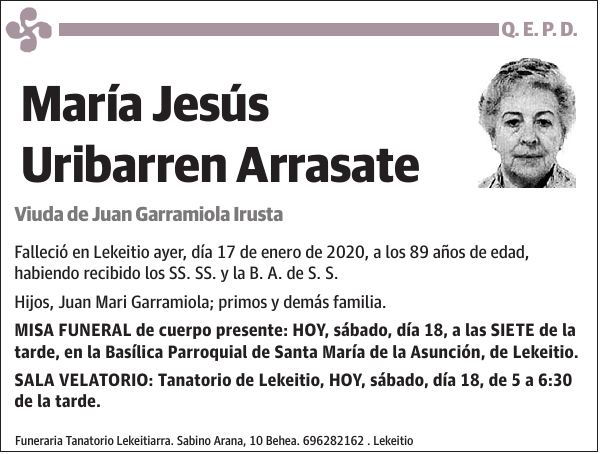 María Jesús Uribarren Arrasate