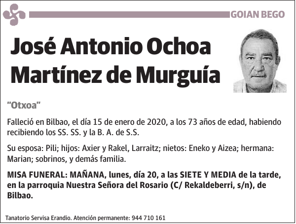 José Antonio Ochoa Martínez de Murguía