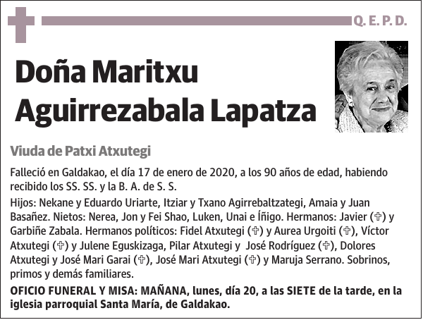 Maritxu Aguirrezabala Lapatza