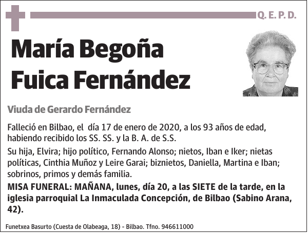 María Begoña Fuica Fernández