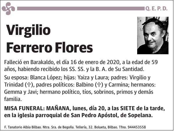 Virgilio Ferrero Flores