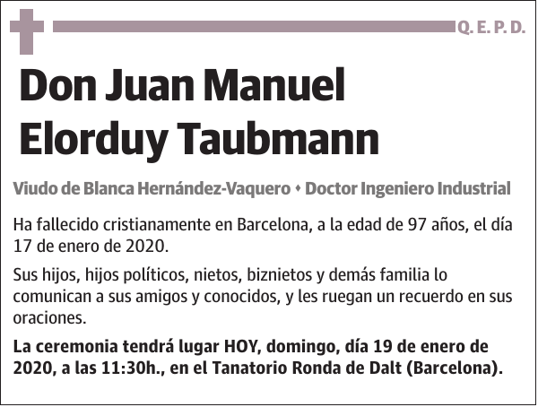 Juan Manuel Elorduy Taubmann