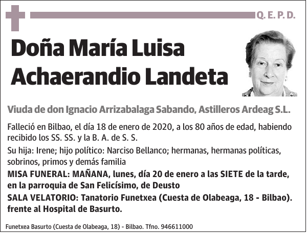 María Luisa Achaerandio Landeta