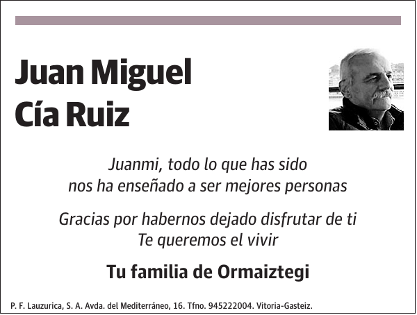 Juan Miguel Cía Ruiz