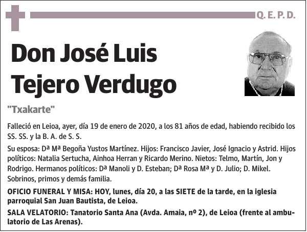 José Luis Tejero Verdugo