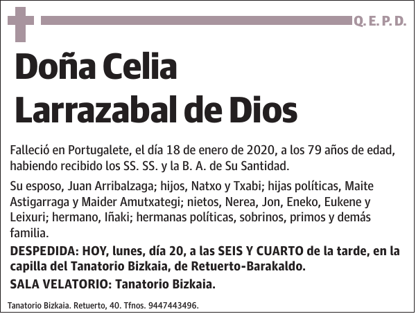 Celia Larrazabal de Dios