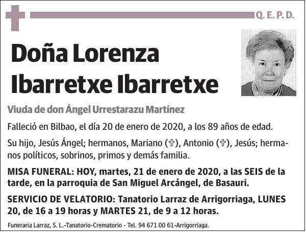 Lorenza Ibarretxe Ibarretxe