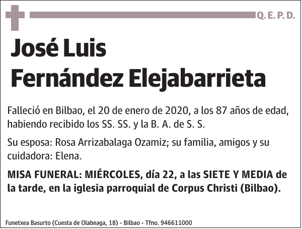 José Luis Fernández Elejabarrieta