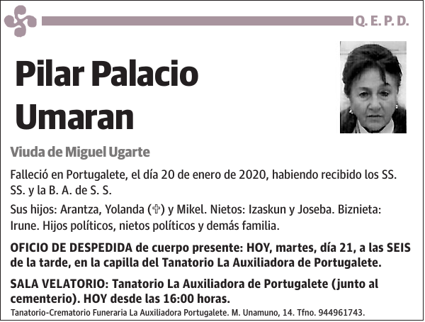 Pilar Palacio Umaran