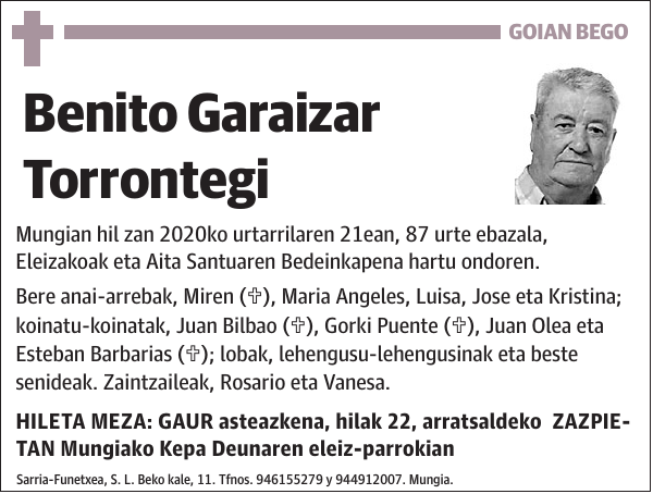 Benito Garaizar Torrontegi