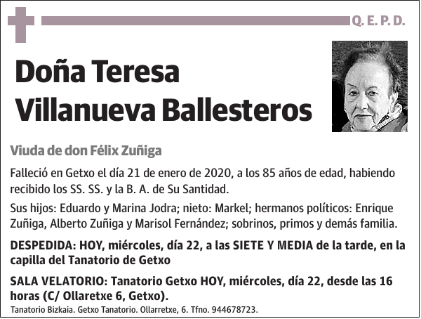 Teresa Villanueva Ballesteros