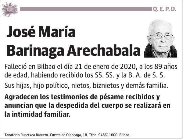 José María Barinaga Arechabala