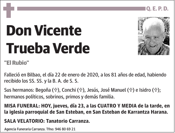 Vicente Trueba Verde 'El Rubio'