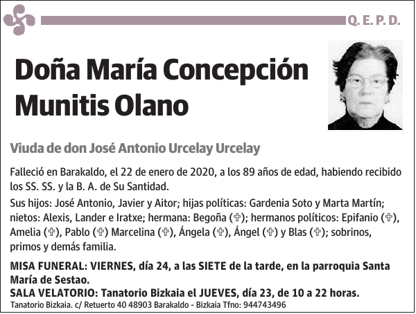 María Concepción Munitis Olano