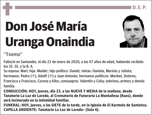 José María Uranga Onaindia 'Txema'