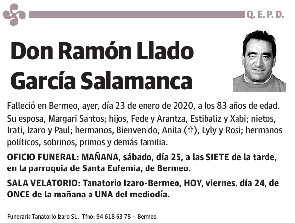 Ramón Llado García Salamanca