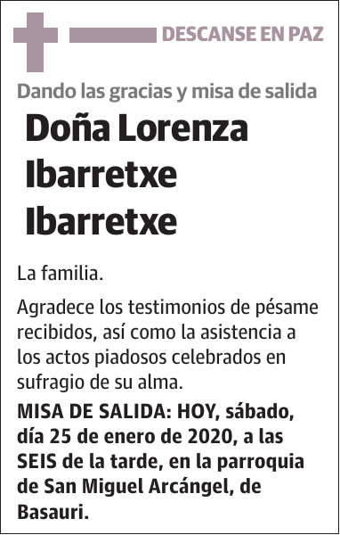 Lorenza Ibarretxe Ibarretxe