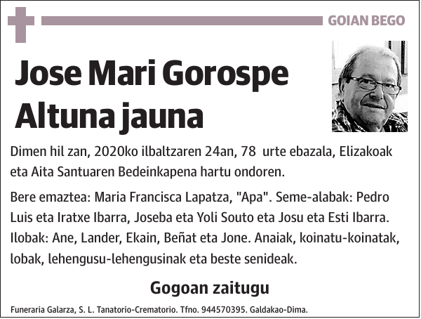 Jose Mari Gorospe Altuna