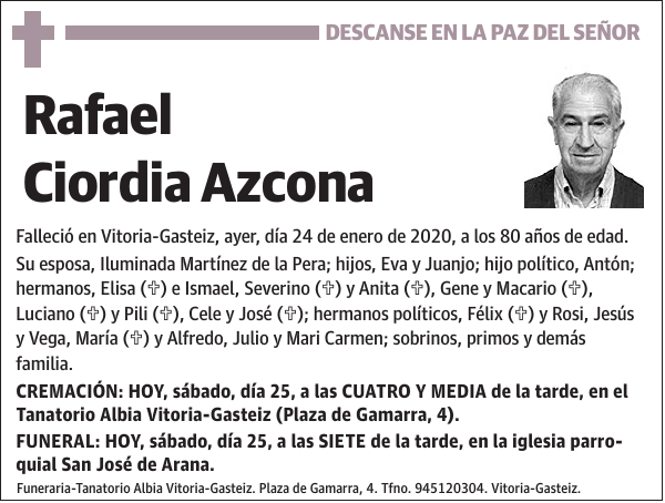 Rafael Ciordia Azcona