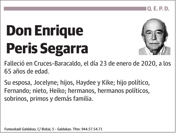 Enrique Peris Segarra