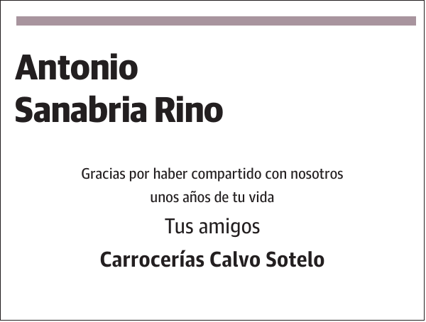 Antonio Sanabria Rino
