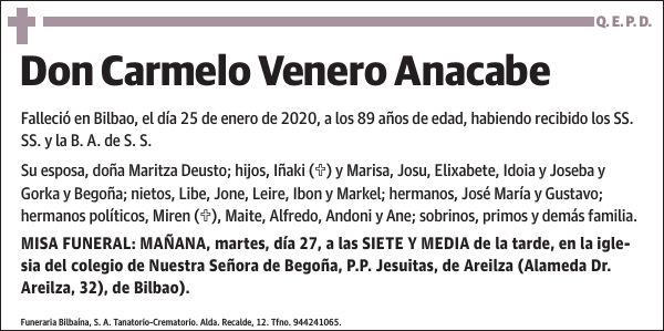 Carmelo Venero Anacabe