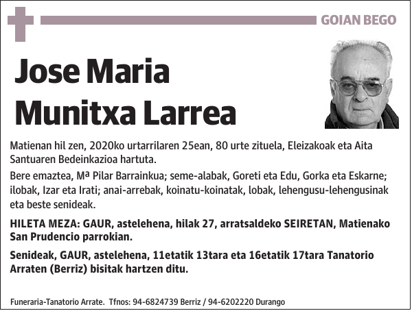 Jose Maria Munitxa Larrea