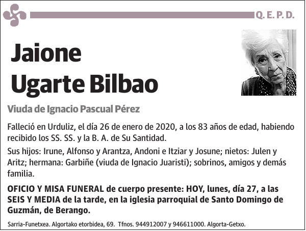 Jaione Ugarte Bilbao