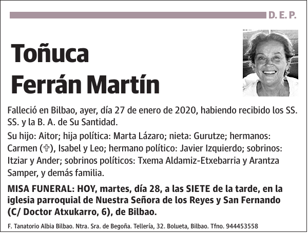 Toñuca Ferrán Martín