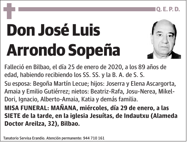 José Luis Arrondo Sopeña