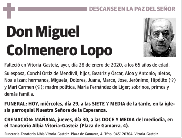 Miguel Colmenero Lopo