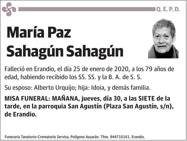 María Paz Sahagún Sahagún