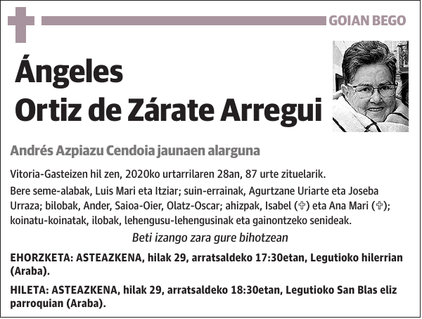 Ángeles Ortiz de Zárate Arregui