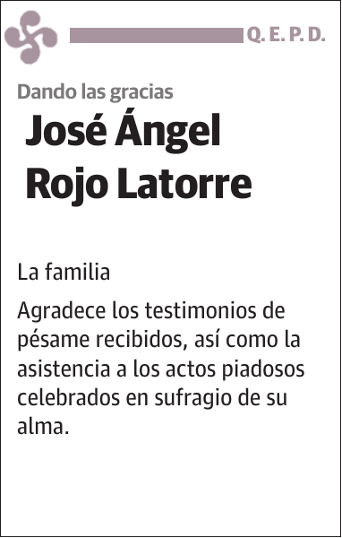 José Ángel Rojo Latorre