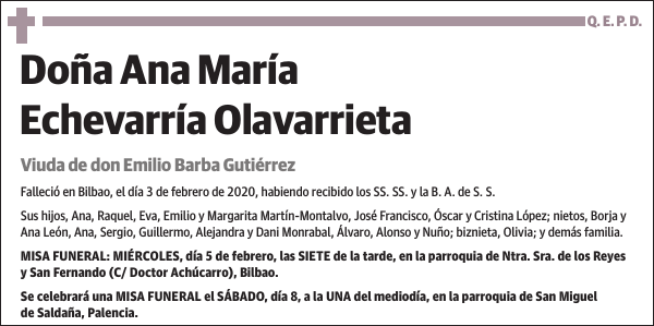 Ana María Echevarría Olavarrieta