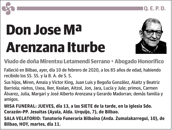 Jose Mª Arenzana Iturbe