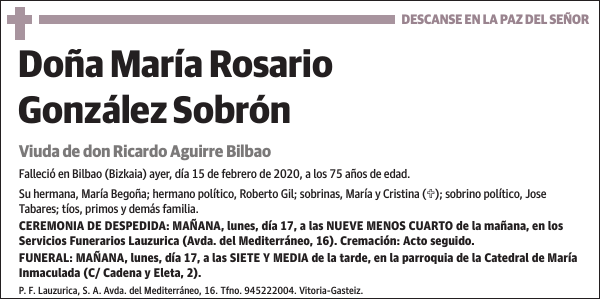 María Rosario González Sobrón