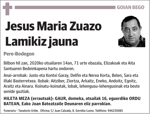 Jesus Maria Zuazo Lamikiz