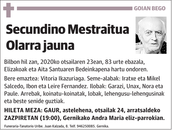 Secundino Mestraitua Olarra