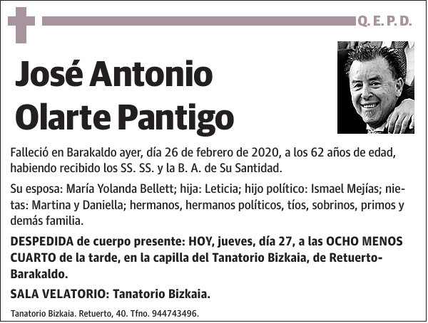 José Antonio Olarte Pantigo