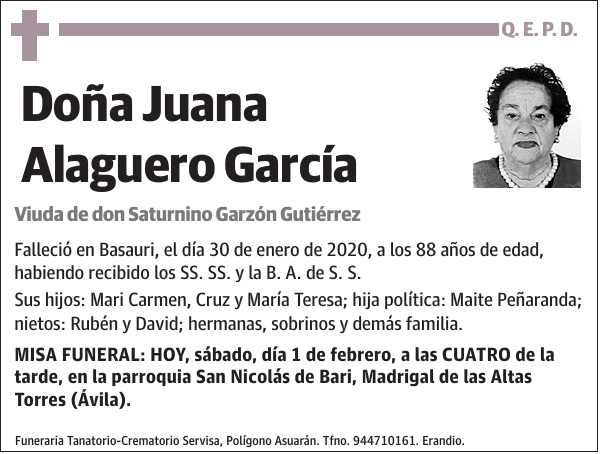 Juana Alaguero García