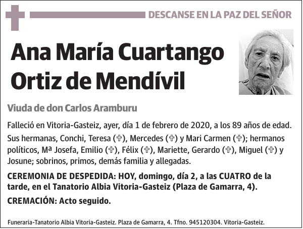 Ana María Cuartango Ortiz de Mendívil